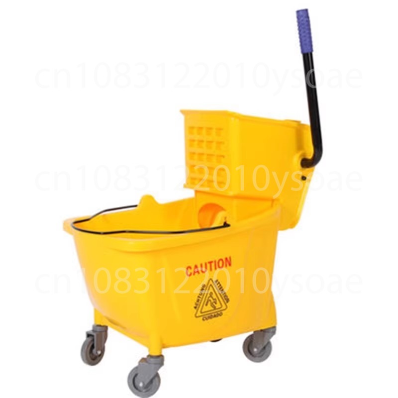 Heavy Equipment Bulldozer - Heavy-Duty Squeeze Mop Bucket Hands-Free Self-Cleaning