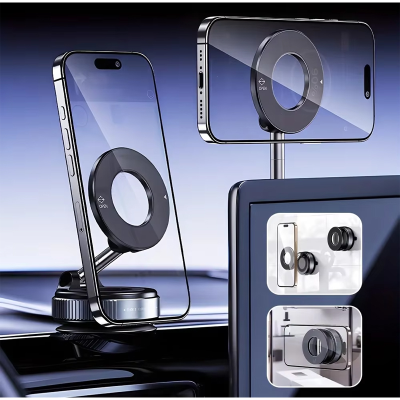 Foldable Magnetic Phone Holder - Vacuum Suction Cup Lifter recension och pris