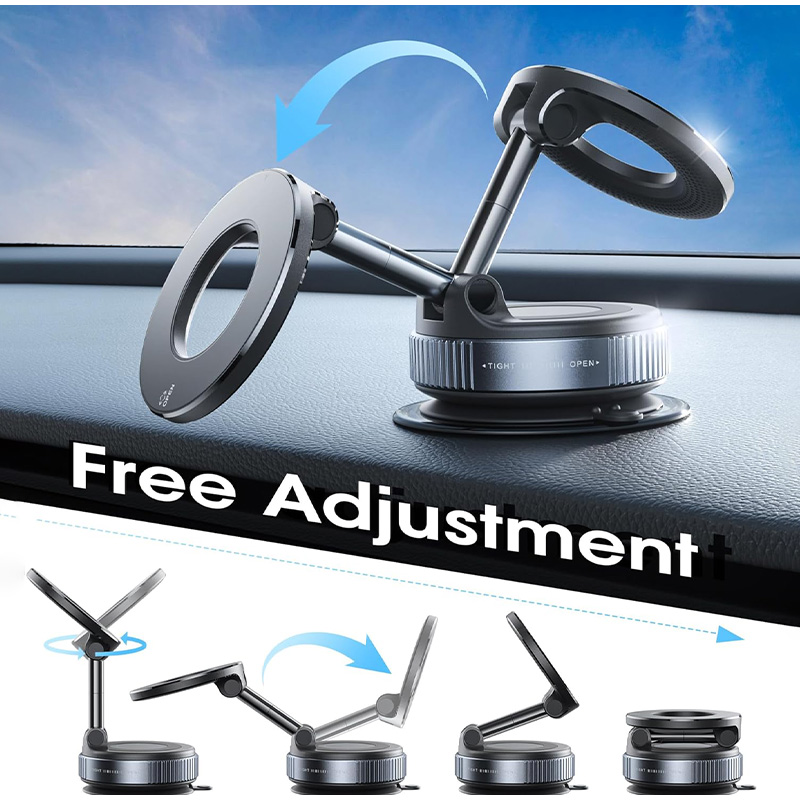 Foldable Magnetic Phone Holder - Vacuum Suction Cup Lifter recension och pris