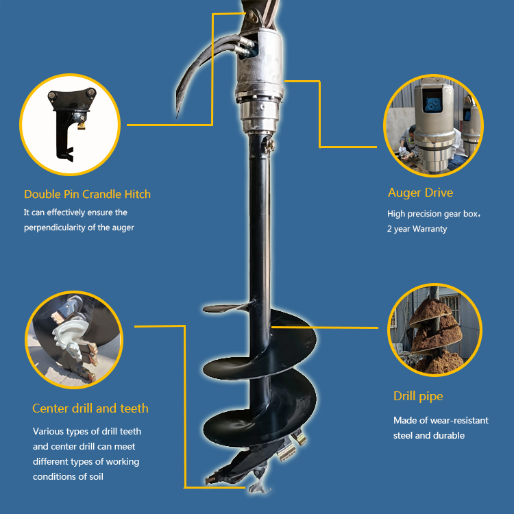 RB3500 High Quality Mini Excav - Auger Drill Attachment recension och pris