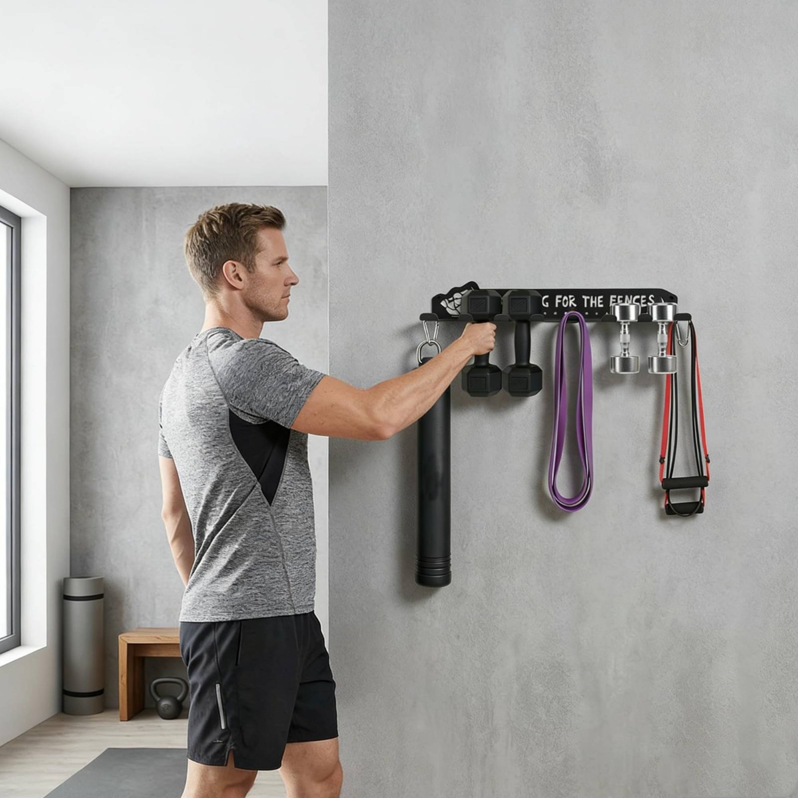 8 Hook Sports Equipment Rack H - Heavy Equipment Garage recension och pris