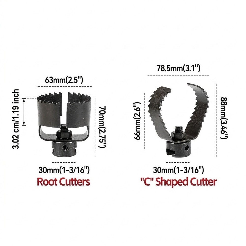 3 Pcs Steel Drain Auger Attach - Auger Drill Attachment recension och pris