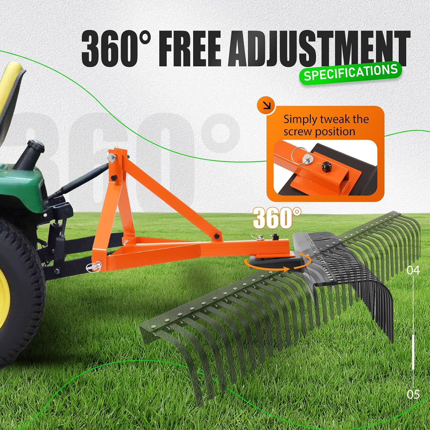 Landscape Rake Tow Behind Gard - Heavy Equipment Landscaping recension och pris