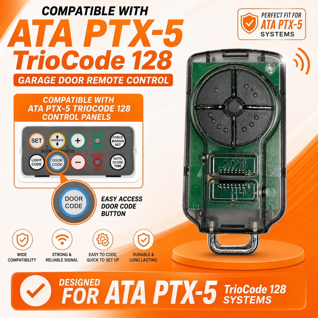 For ATA PTX5V2 Garage Door Rem - Heavy Equipment Garage recension och pris
