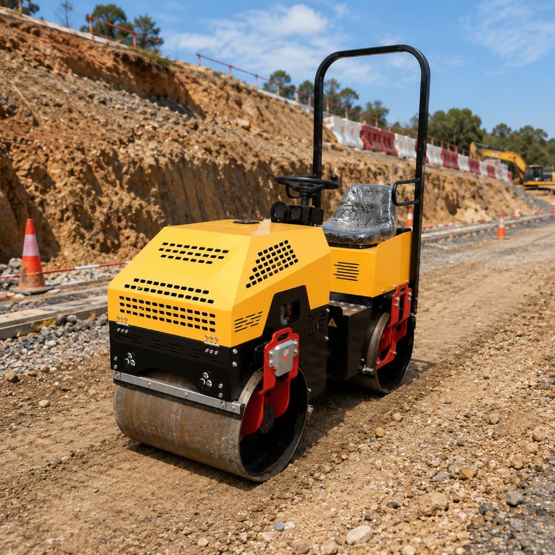 Double Drum Vibratory Road Rol - Heavy Equipment For Construction recension och pris