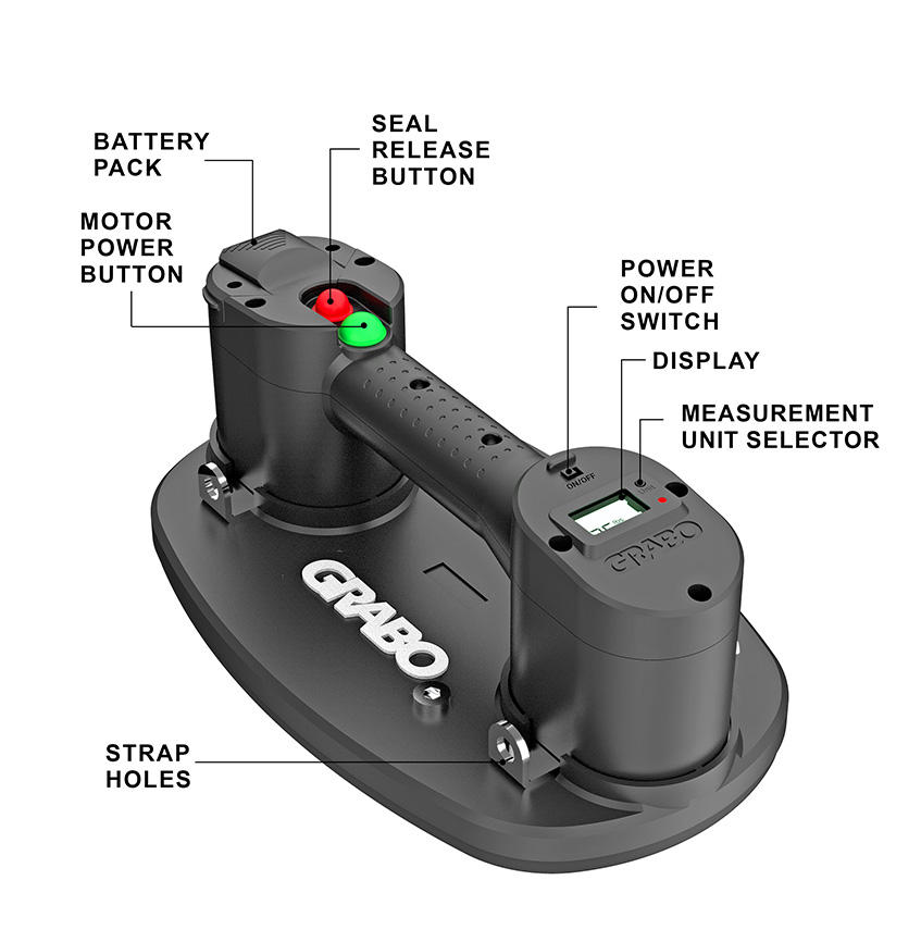 RAIZI Grabo Pro Electric Vacuu - Vacuum Suction Cup Lifter recension och pris