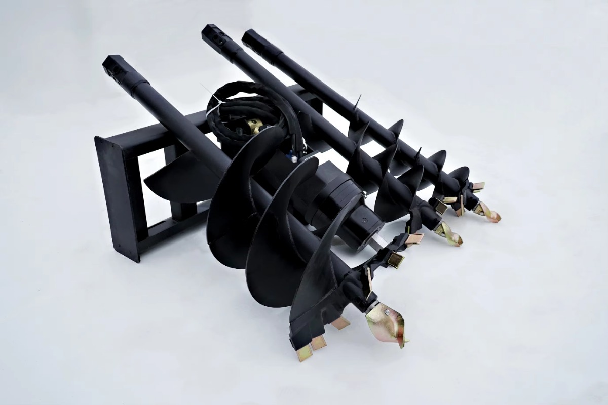 Heavy   Skid Steer Auger Attac - Auger Drill Attachment recension och pris