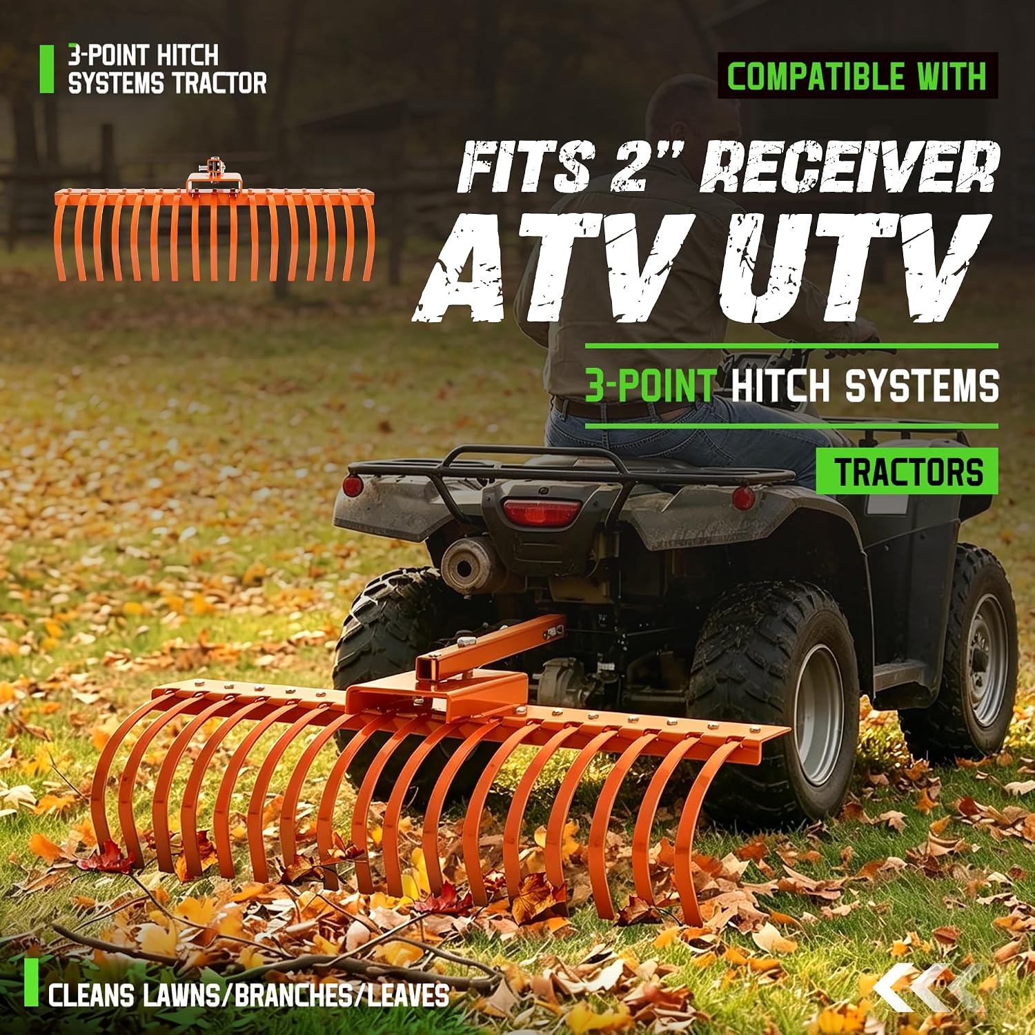 Landscape Rake Tow Behind Gard - Heavy Equipment Landscaping recension och pris