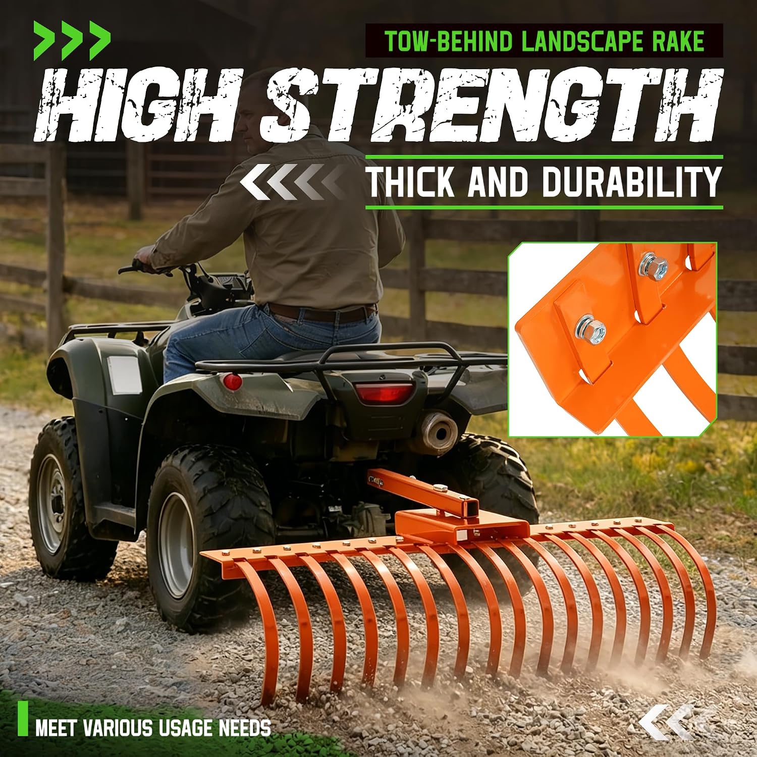 Landscape Rake Tow Behind Gard - Heavy Equipment Landscaping recension och pris