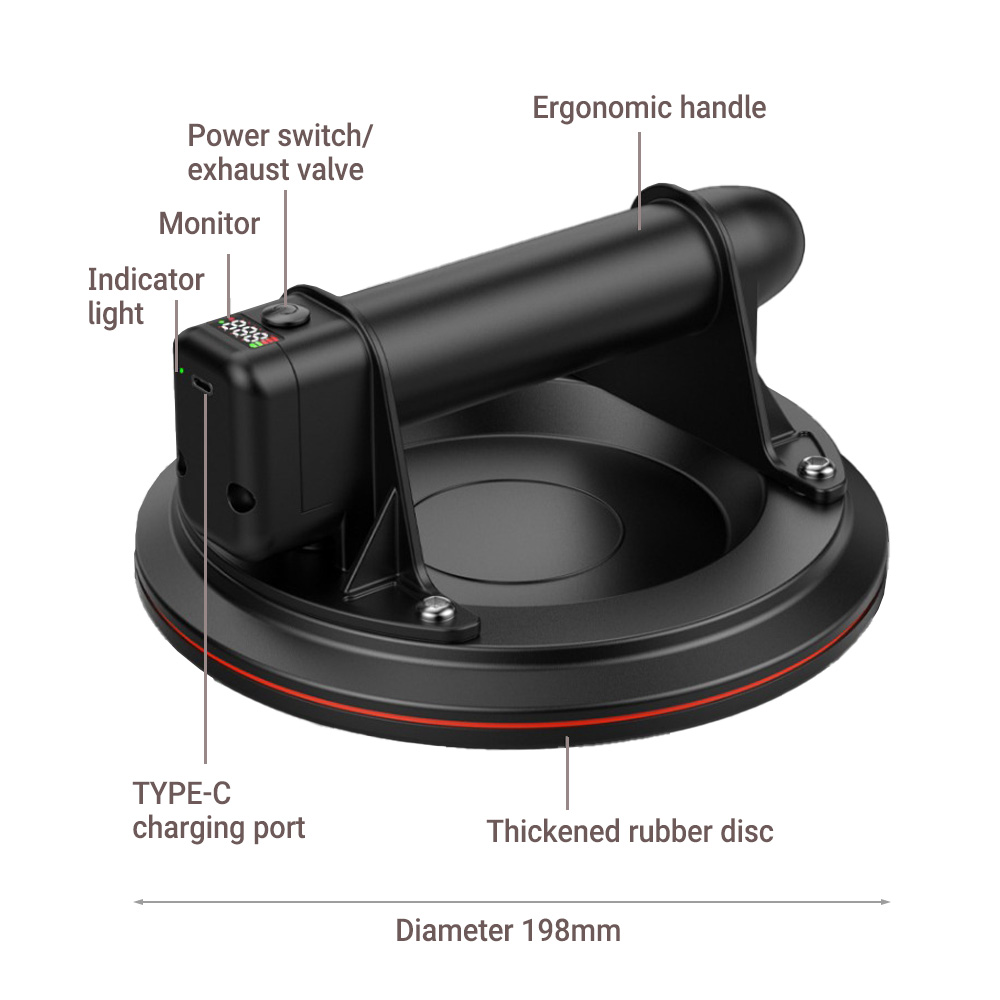 Electric Vacuum Suction Cup 8  - Vacuum Suction Cup Lifter recension och pris